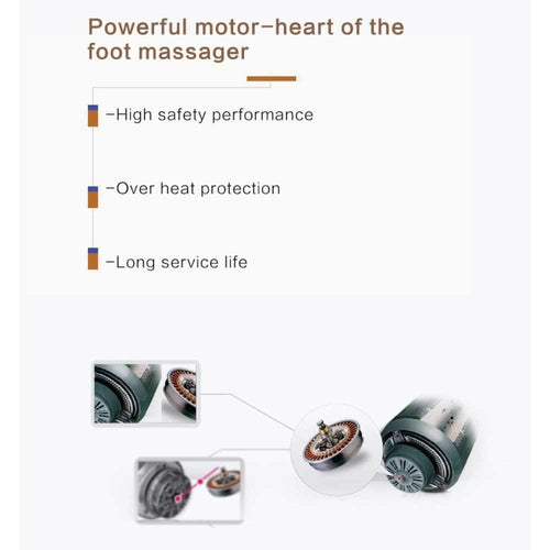 Foot Massager Machine Gold 3D Shiatsu Heat Kneading Pressing Relax